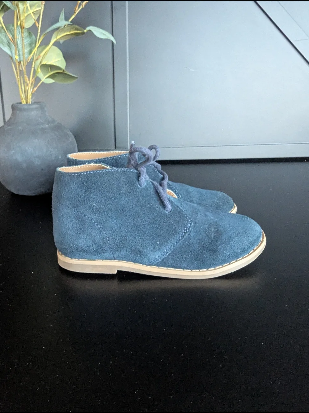 Janie and Jack Tan Leather Slip-On Shoe